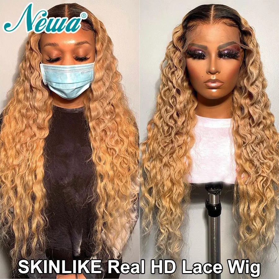 13x6 Ombre Blonde HD Lace Frontal Wig Ultra Fitted HD Lace Closure Wig Invisible Swiss HD Lace Melt Skins 100% Human Hair HD Wig