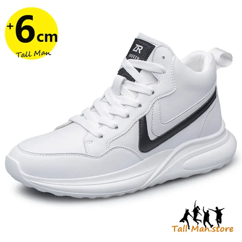 

Sneakers Elevator Shoes Men Sports Heightening Height Increase Insole 6cm Man Daily Life High Tall