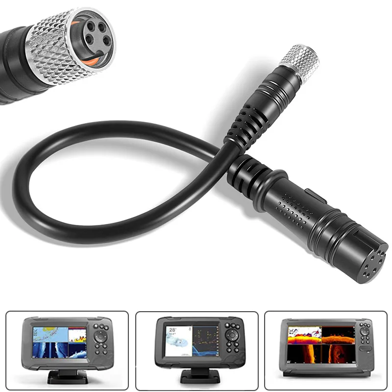 1852075 MKR-US2-15 Universal Sonar 2 Adapter Cable Compatible with Lowrance Hook 2, Reveal Series, 4-pin Female to 8-pin Female