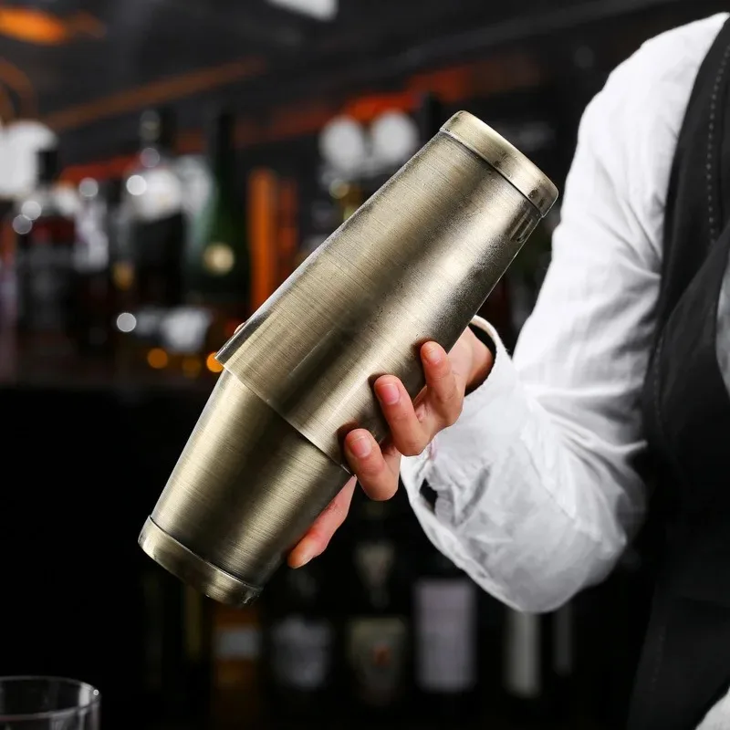 Premium Boston Cocktail Shaker Weighted Shaking Tins, Gold Plated / Copper Plated, Black / Mirror Finish, Premium Barware Tools