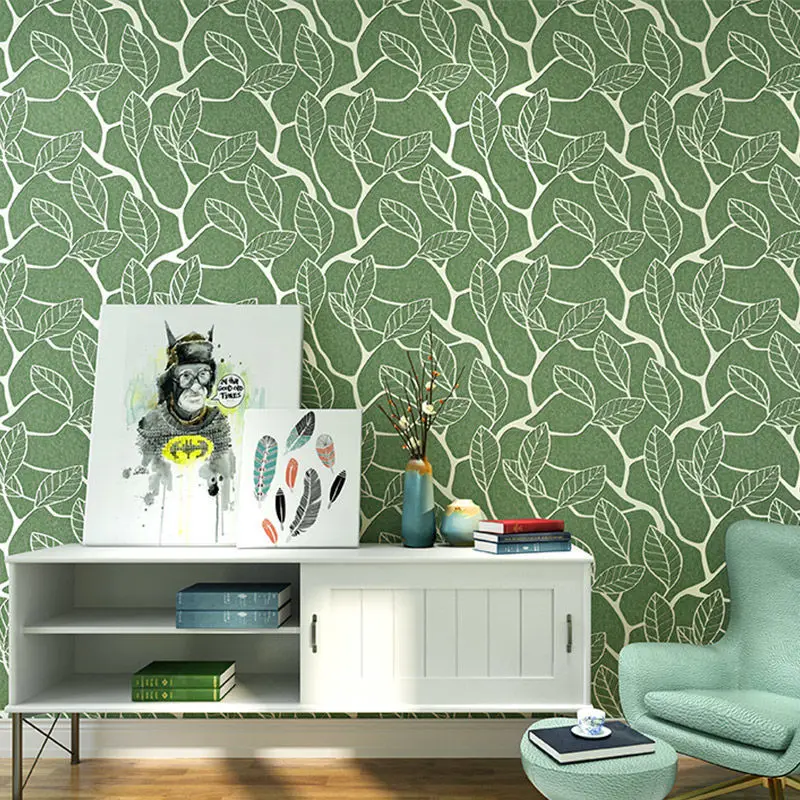 

Nordic Tree Branch Leaf Wallpaper for Walls 3d Mural Pvc Wall Paper Roll Living Room Bedroom Tv Sofa Wallcovering