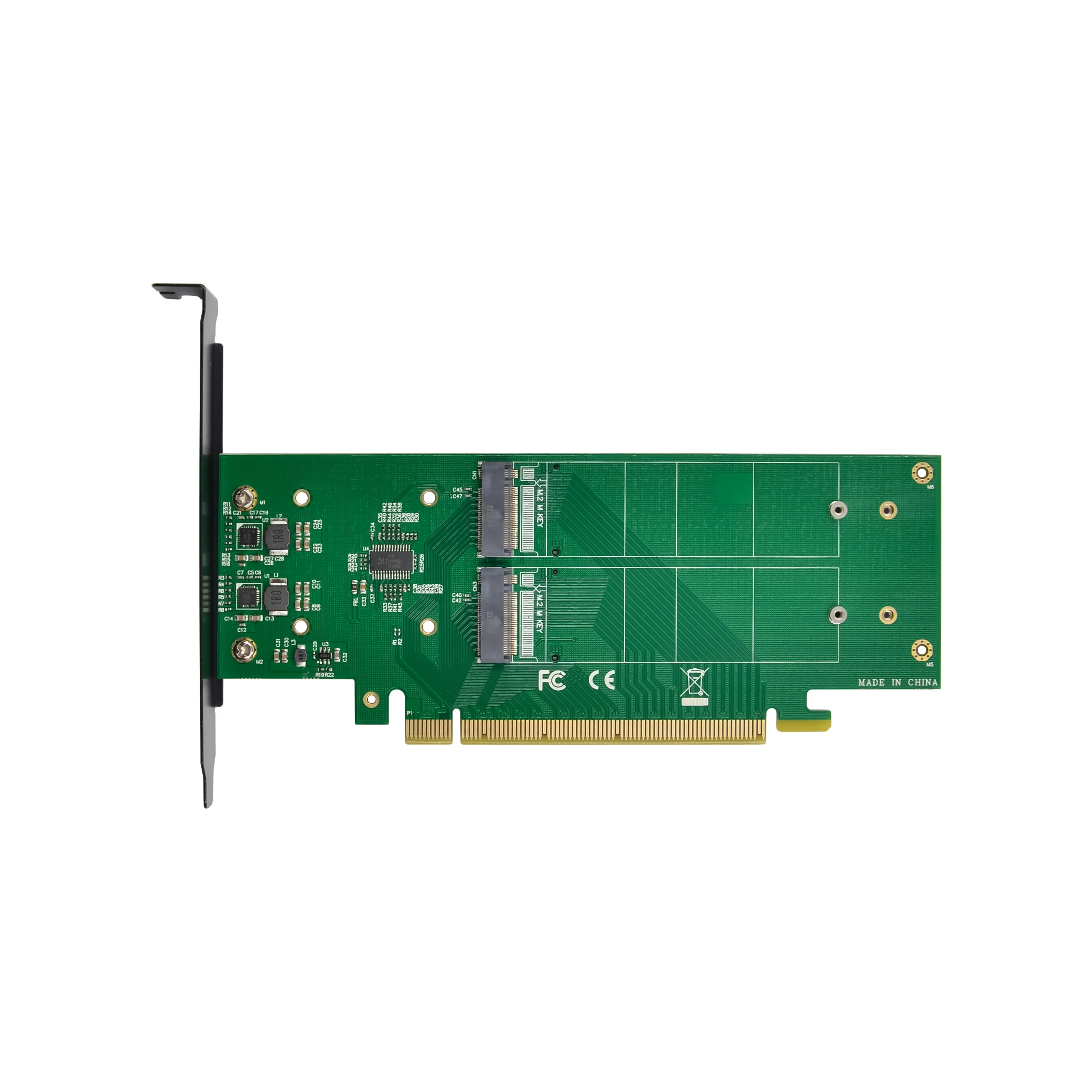 Sunweit ST575 Factory PCIe X16 Hyper 4 ports M.2 M Key NVMe SSD Adaptateur