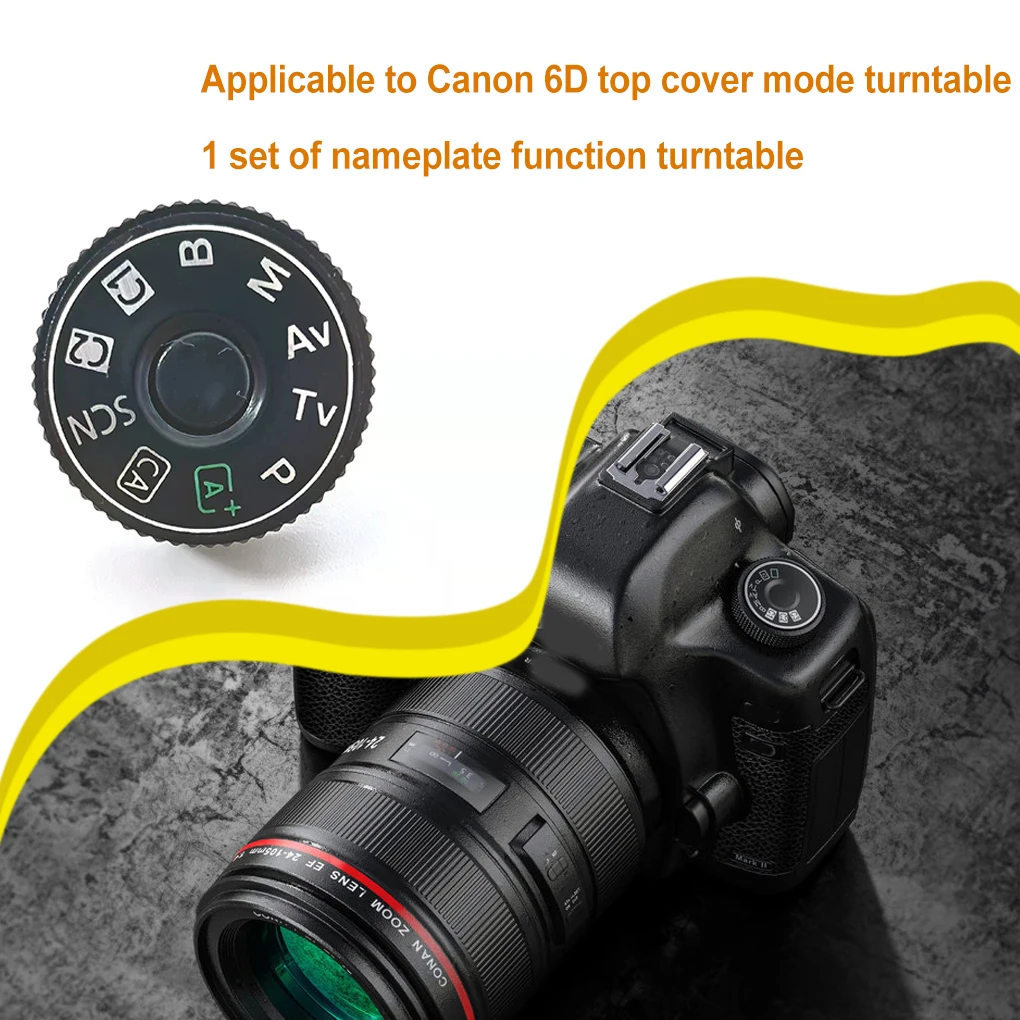 

Циферблат режима верхней крышки камеры с крышкой интерфейса, комплект проигрывателя DSLR, запасные аксессуары, запасная часть, замена для Canon EOS 6D