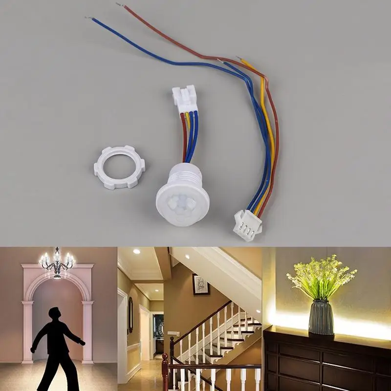 【New】110v 220v Home Indoor Outdoor Infrared Light Motion Sensor Time Delay Home Lighting PIR Switch LED Sensitive Night Lamp