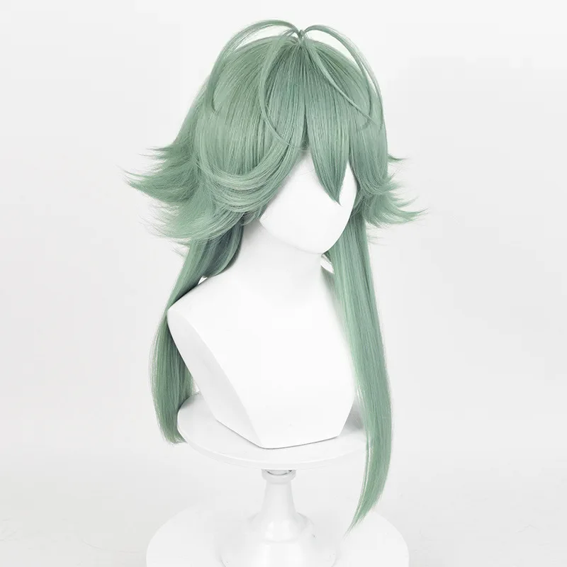 Izereel Heart Steel Cosplay Pruik Lang Krullend Achterwaarts Stijl Mannelijke Groep Simulatie Hoofdhuid Pruik