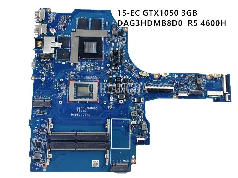 DAG3HDMB8D0 L91092-601 L91092-001 For HP 15-EC 1010CA 15-EC Laptop Mainboard With R5-4600H CPU N18P-G61-MP2-A1 GPU