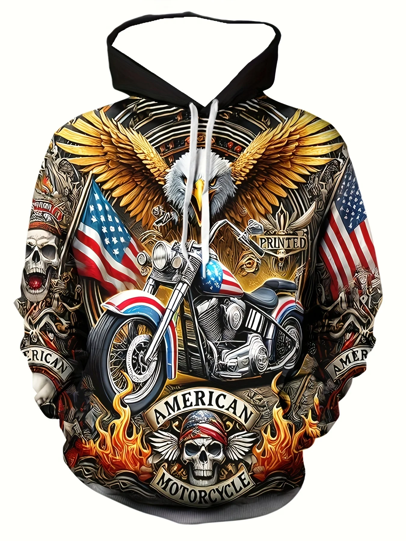 Men's 100% Polyester 3D Wolf Graphic Printed Sweatshirt Animal Pattern Pullover Spring Autumn Casual Hoodie Street Harajuku Tops