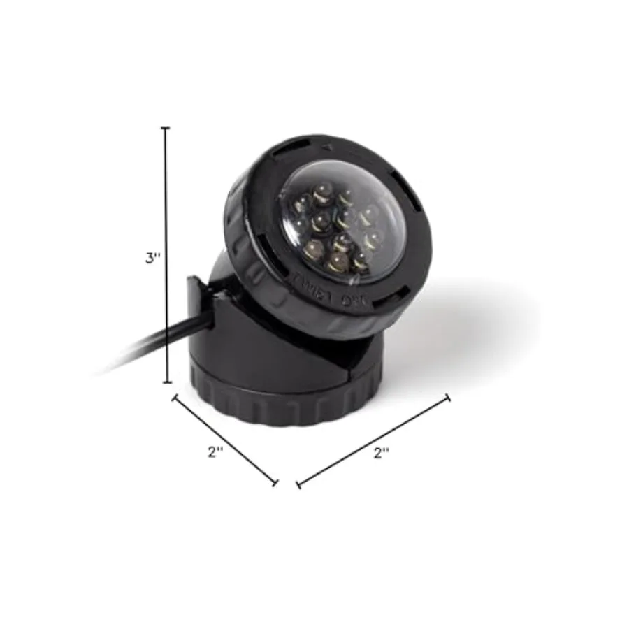 Underwater Fountain Pond Submersible LED Light with Photocell Sensor, Set of 4