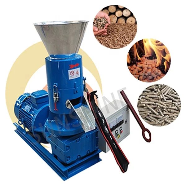 

Homemade Multifunction Flat Die Hard Pine Oak Sawdust Wood Straw Pellet Machine