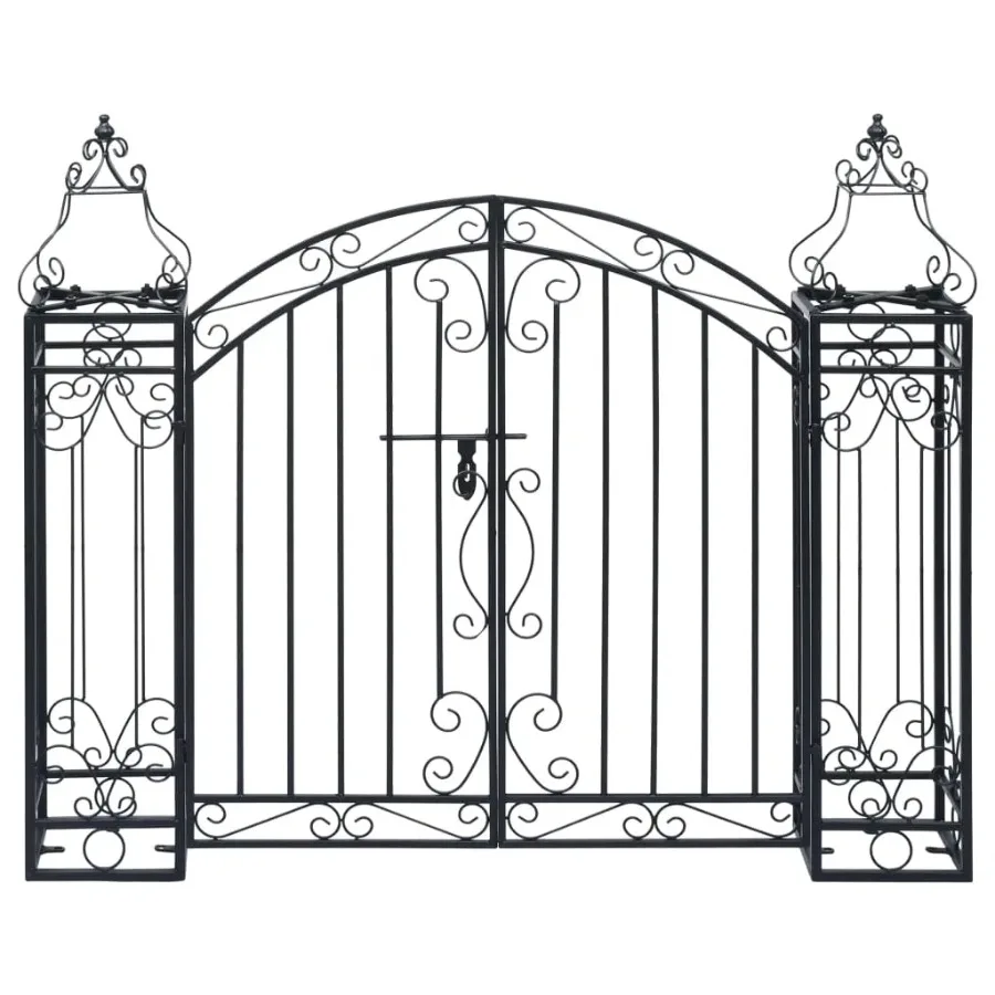 

Ornamental Garden Gate Wrought Iron 48x8.1x39.4