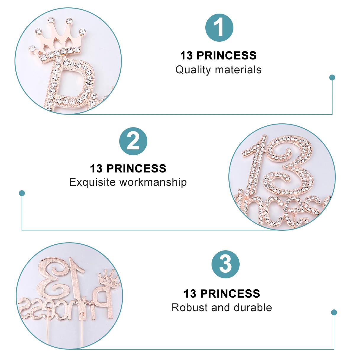 

Cake Insert Party Cupcake Topper Decorations Toppers Alloy Rhinestone Picks Birthday Inserted Cards Child