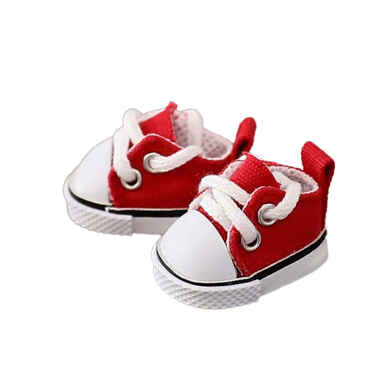 Für 10 cm Baumwolle Puppe Schuhe Mode Leder Schuhe Puppe Zubehör Mini Puppe Sport Schuhe Puppen Zubehör DIY Spielzeug – Detail 7