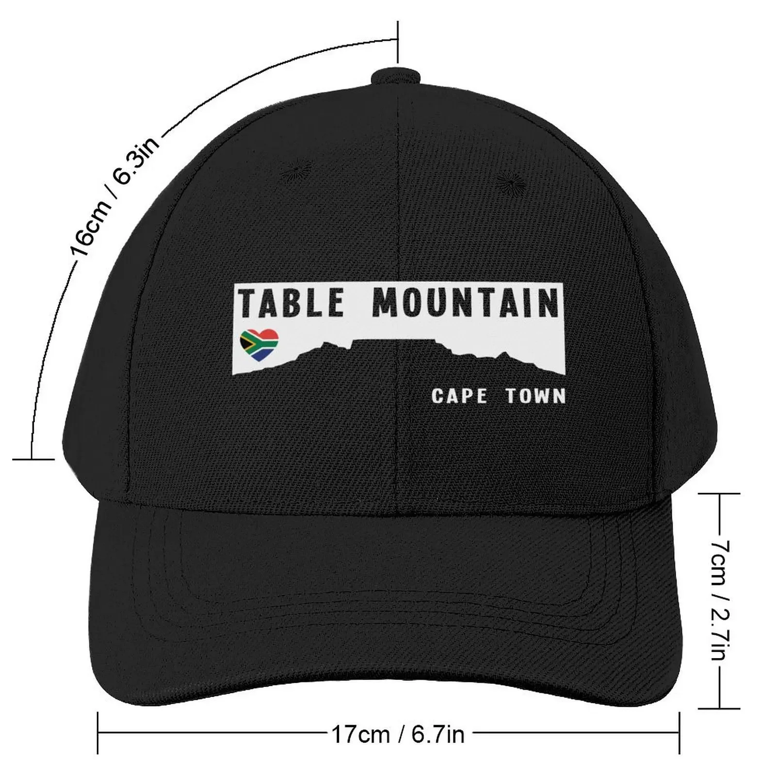 Table Mountain Cape Town Table Mountain Cape Town South Africa Baseball Cap Golf Hat Snap Back Hat Women Beach Fashion Men's