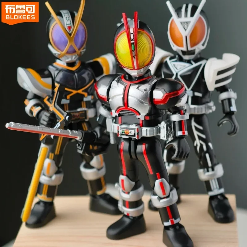 Blokees Kamen Rider Animation périphérique jouets Faiz Kabuto Drive Kaixa Galaxy Vol.2 modèle mobile Figure Collection boîte aveugle cadeaux