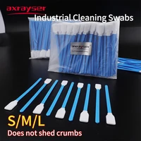 100 Uds. Herramientas de limpieza de hisopo de algodón industrial polvo antiestático herramientas láser de fibra no tejida para ventana protectora de lentes