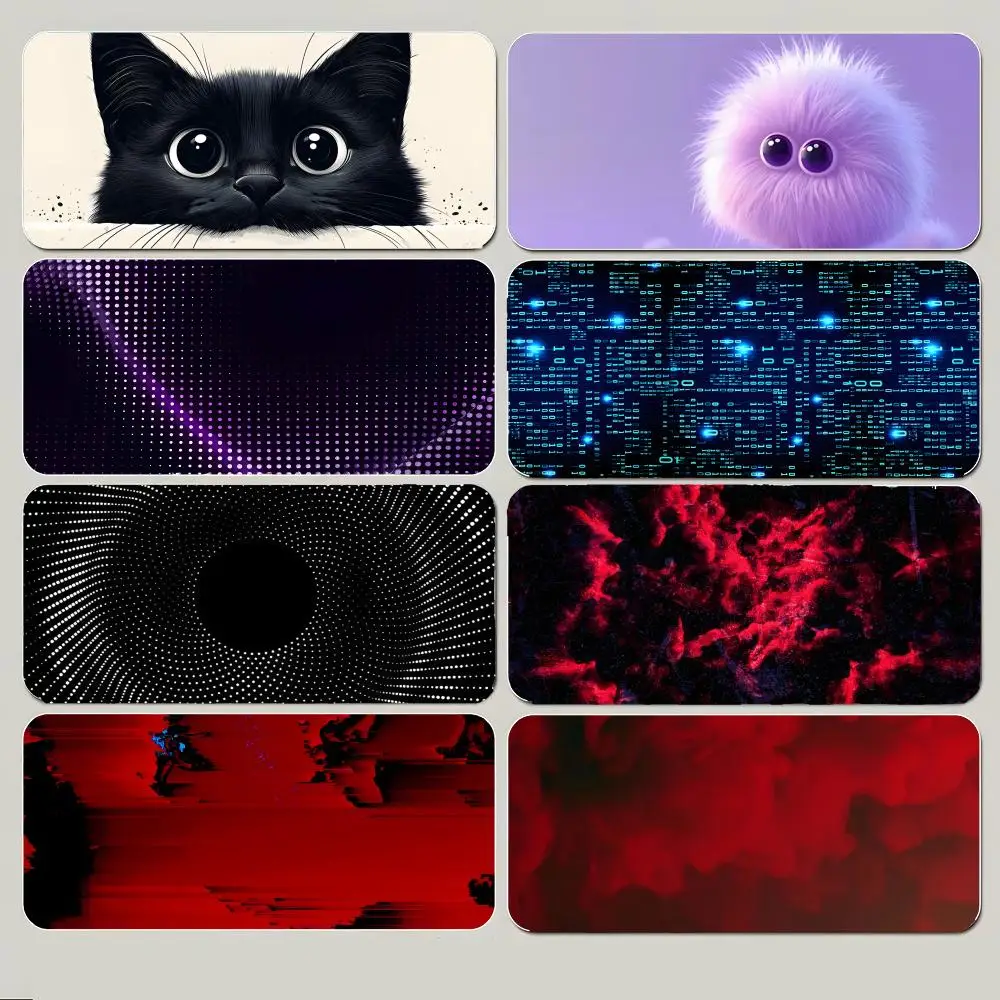 Klein blue particle dust gradient explosion Mouse Pad Large Gaming Mousepad with Thick Stitched Edge Non-Slip Desk Mat