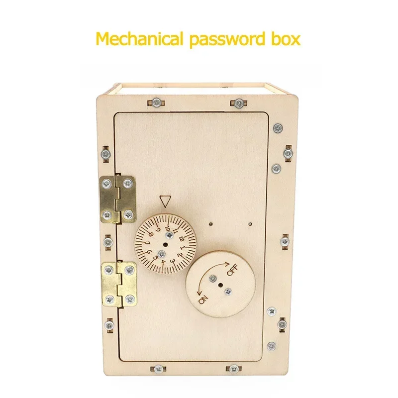 DIY Mechanical Lock Box For Kids School Project Science Expriment Kit Stem Educational Creative Technology Mechanical Toys