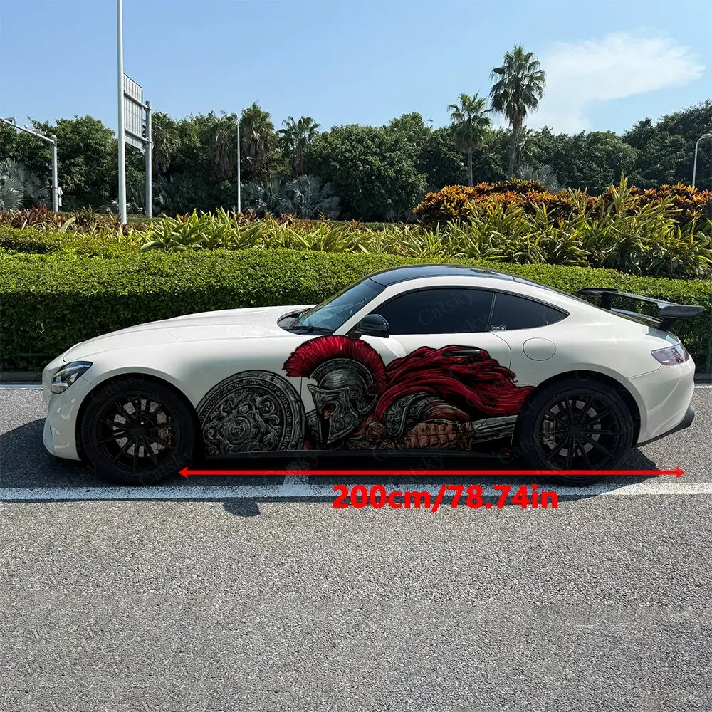 Brave Spartan Warriors Car Sticker Full Body Decal Decoration Covering Scratches Protect Car Sticker Waterproof Car Vinyl Wraps