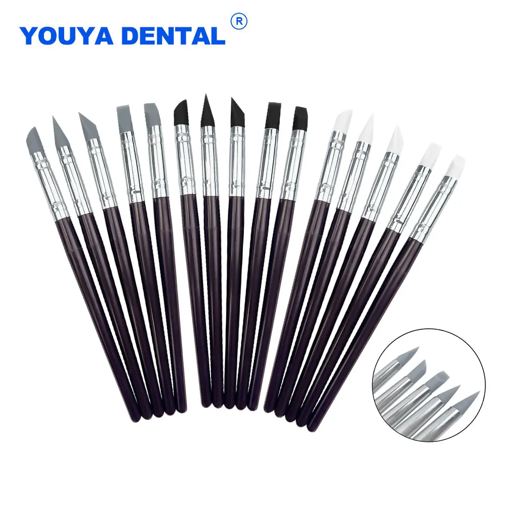 Silicone Resin Brush Pens Dental Shaping for Adhesive Composite Cement Porcelain Teeth Oral Hygiene Dentistry lab Nails Art Brus