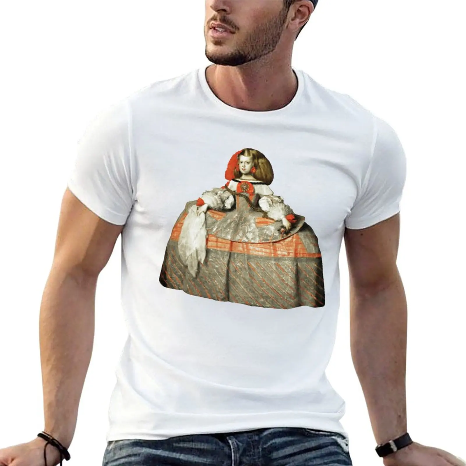Diego Velázquez - Infanta Margarita Teresa in a Pink Dress T-Shirt Comfort Stretch Tee Shirt