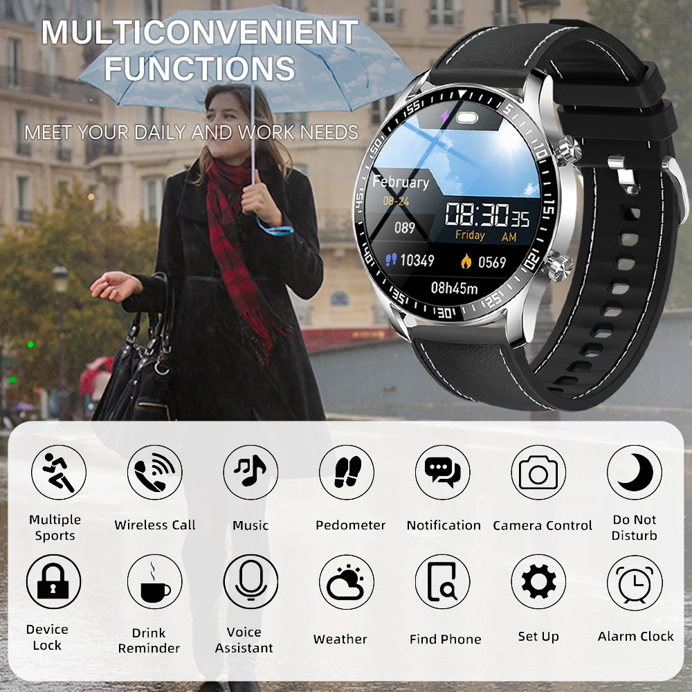 Nuevo Reloj Inteligente ERUN, Compatible con Múltiples Modos Deportivos/Control Remoto de Cámara/Rastreador de Actividad Física/Podómetro
