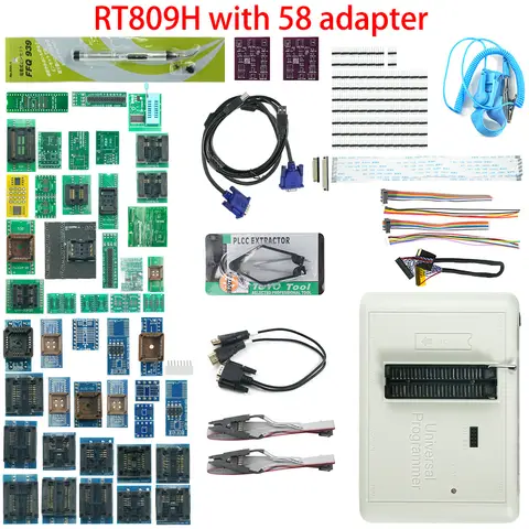 Original RT809H + 58 Adapter + 2 PCS 22 in 1 SMD Adapter EMMC-Nand FLASH Programmer Series Set +Edid Cable WITH CABELS EMMC-Nand
