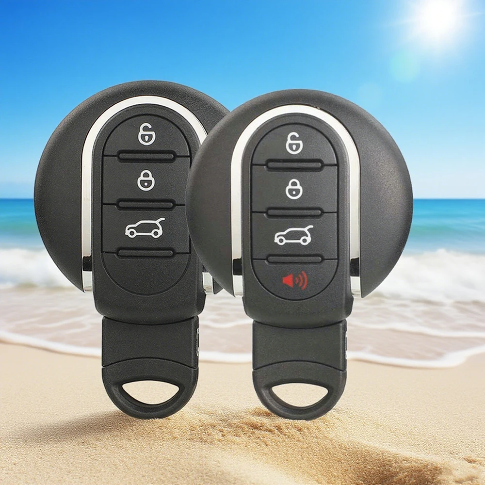 

Jingyuqin автомобильный чехол для смарт-ключа, сменный чехол с 3/4 кнопками для BMW Mini Countryman Cooper Clubman F54 F55 F56 F57 F60 2014-2018