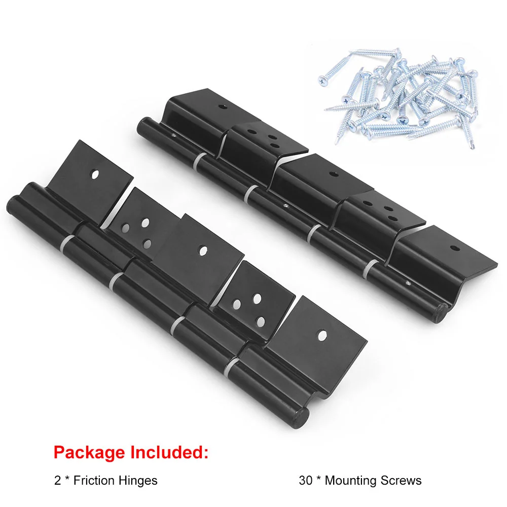 

Black RV Entry Iron Door Friction Hinge Kit for 5th Wheel Travel Trailer and Motorhome