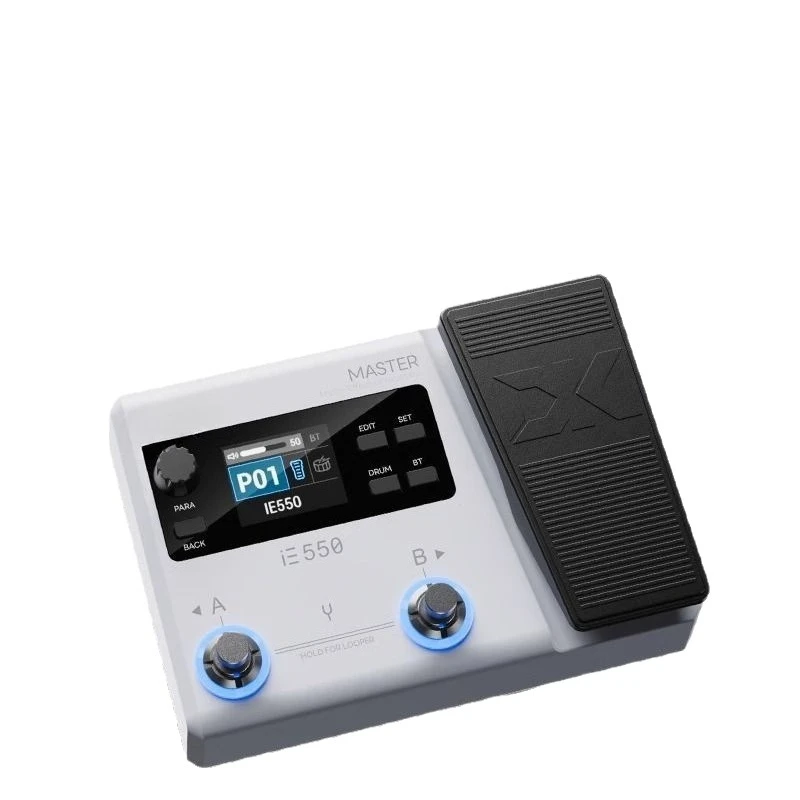 

E-550 Electric Guitar Comprehensive Effects Bass Portable Bluetooth Drum Machine Recording OTG with Pedal APP