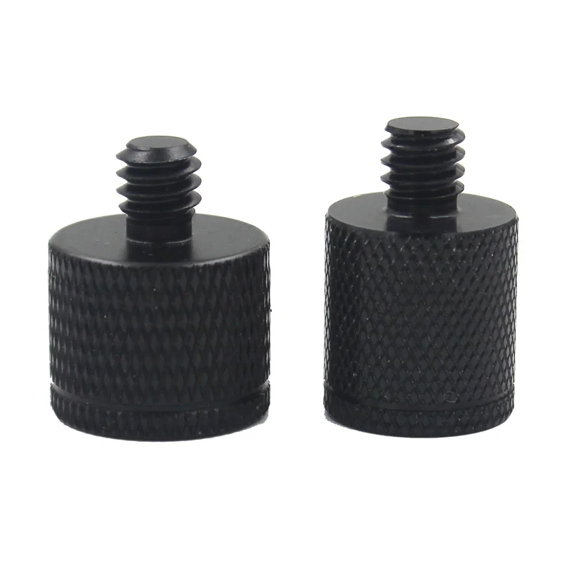 Aluminum Alloy Adapter Screw M10 to 1/4 Inch for Carbon Fiber Lamp Camera Extension Pole 1PCS