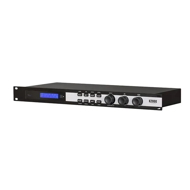 K1000/K2000 Preamplifier Digital Effects Device Karaoke Microphone Audio Processor Anti Whistling Equalization Stage