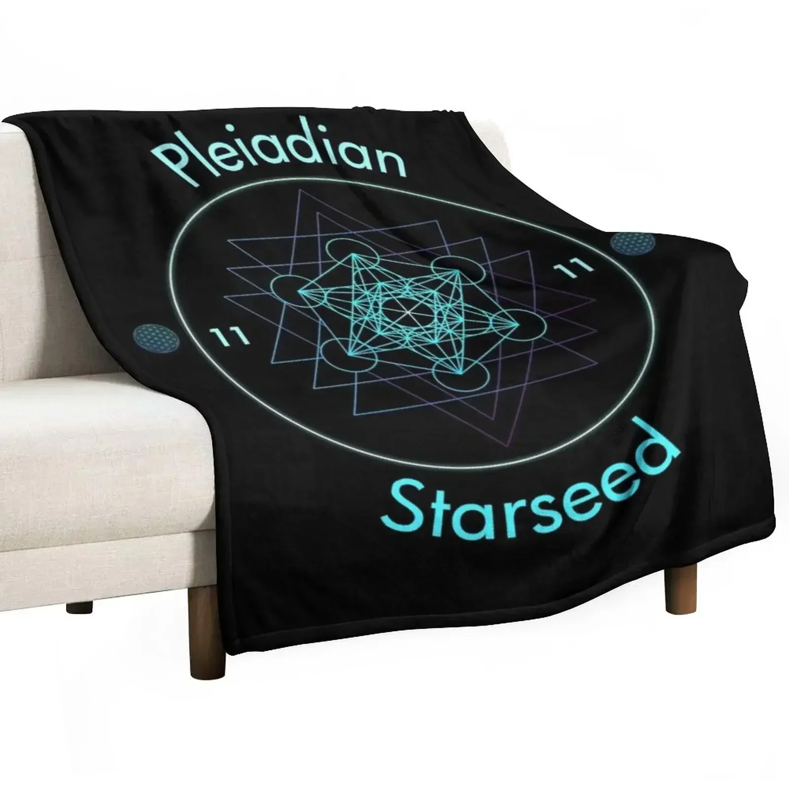 Pleiadian Starseed Ascension Throw Blanket Sofa Soft Plush Plaid Blankets