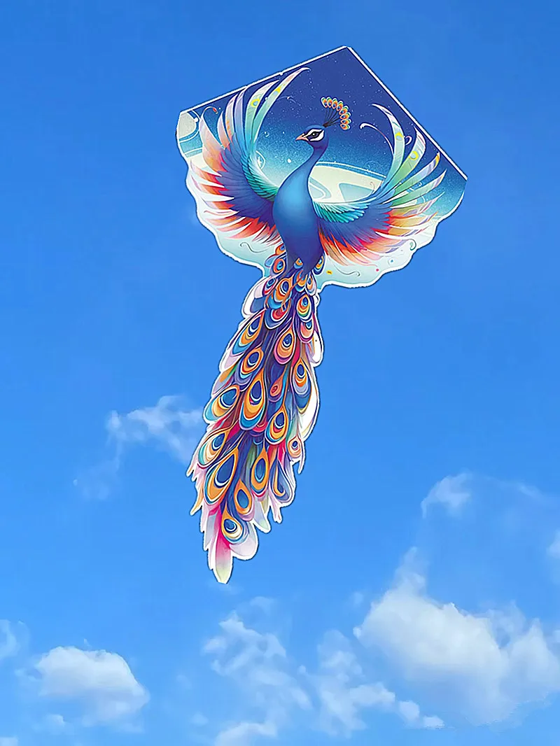 free shipping peacock kite drachen fliegen kinder outdoor games hand sanitizer flugdrachen large kite cerf volant enfants fun