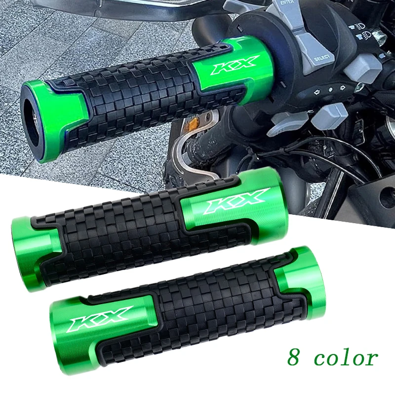 

For KAWASAKI KX 250 450 F KX250F KX250X KX450F KX450X KX450SR Motorcycle Logo Aluminum Anti-Slip Handle Bar Handlebar Hand Grips