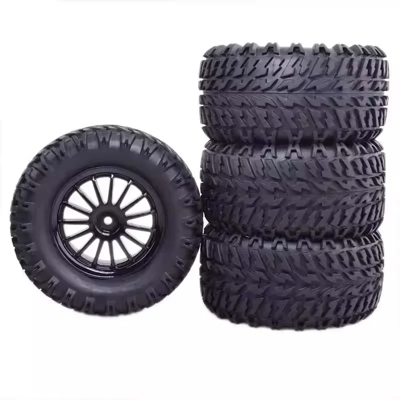 4 pezzi 104mm diametro lager piede ruota in gomma pneumatico con 12mm esagonale per 1/16 MJX Hyper Go H16 16207 16208 16209 16210