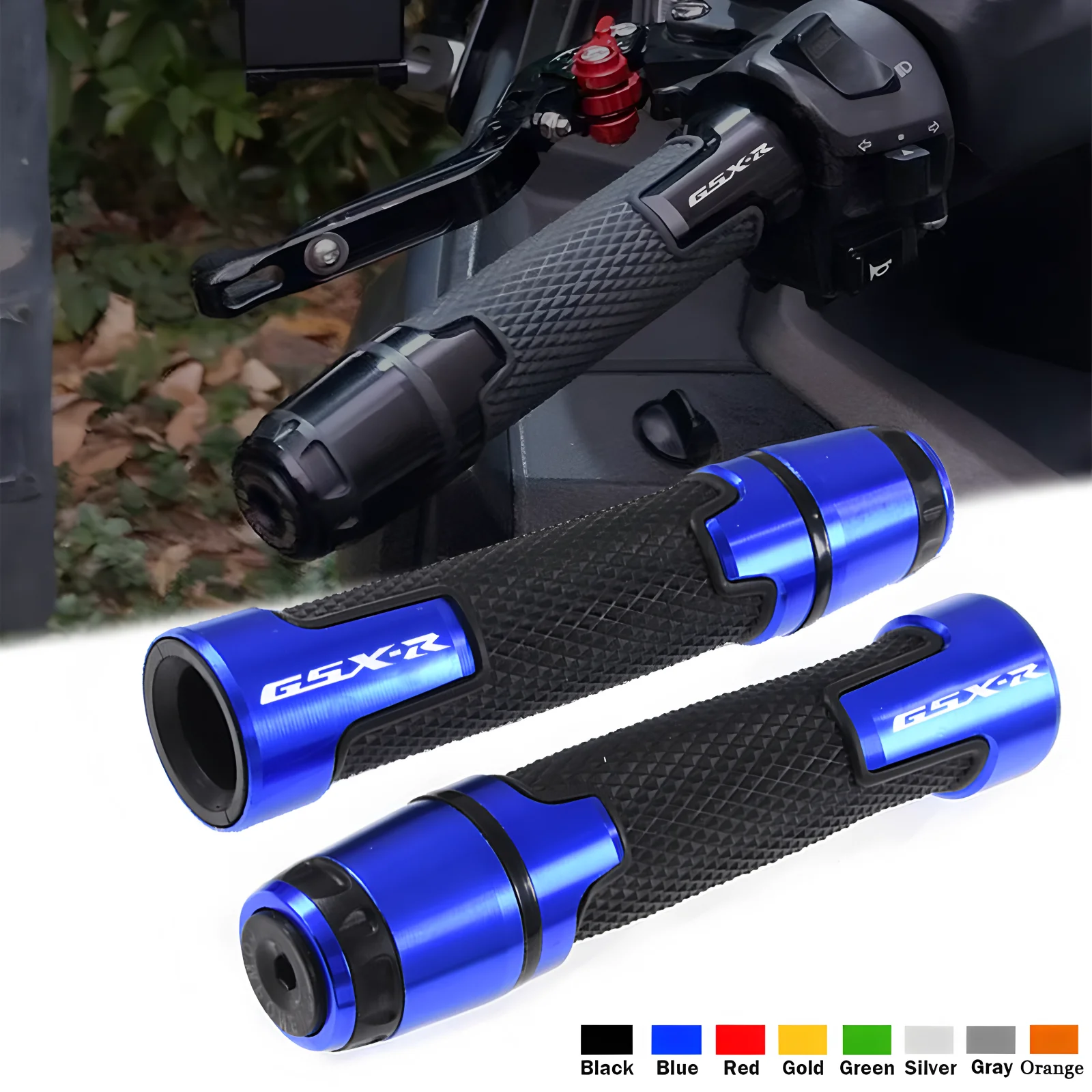 For SUZUKI GSXR GSX-S GSX-R 600 750 1000 1300 Hayabusa Motorcycle CNC Handlebar Grips Handle Grip Handle bar