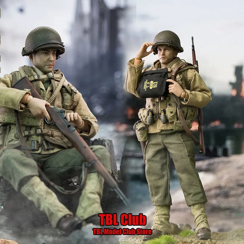 

In Stock Crazy Figure CFTOYS LW011-LW018 1/12 Scale Male Soldier Normandy landing US Cavalry Full Set 6inch Action Figure Model