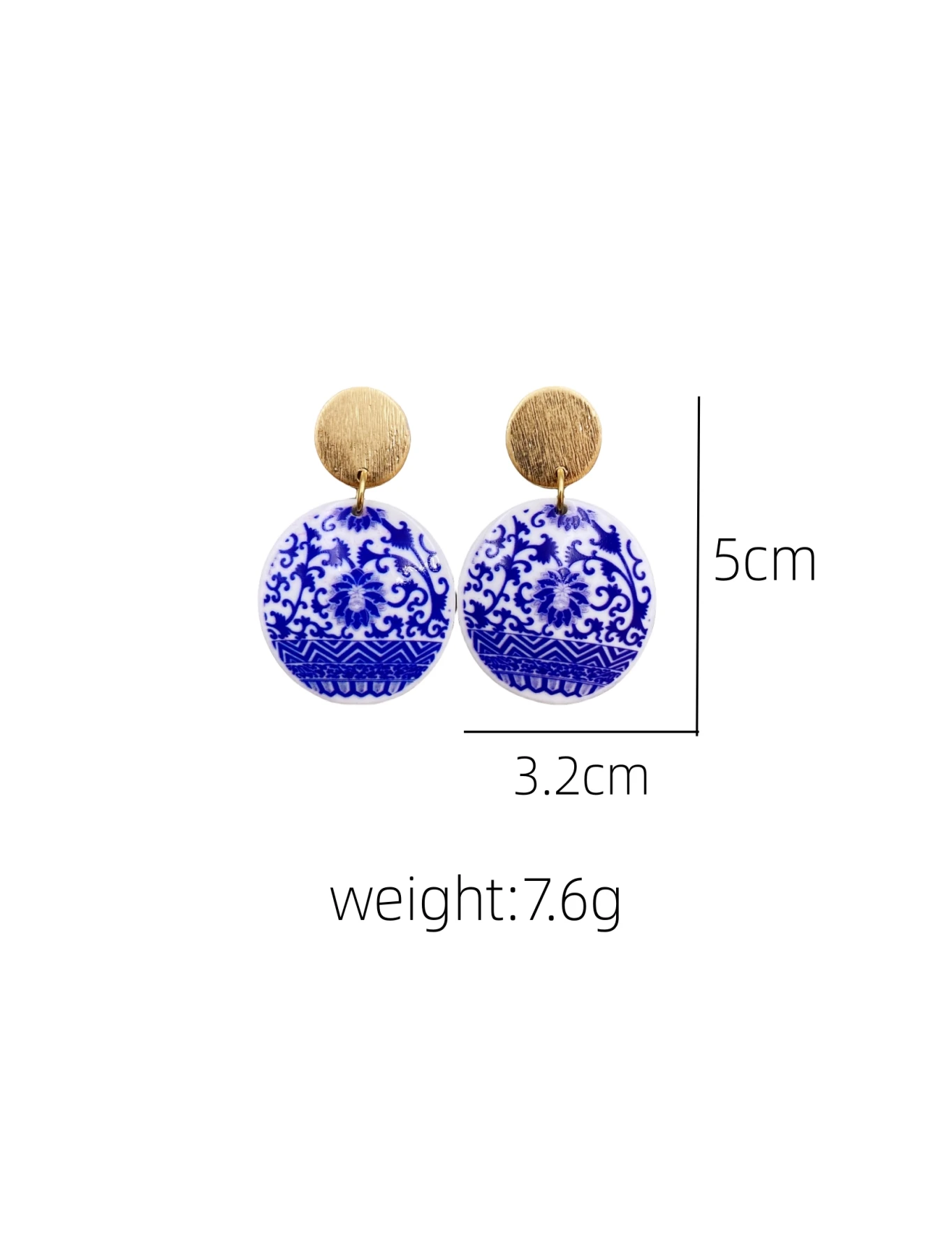 Fashionable Ethnic Ceramic Acrylic Earrings for Women\'s Everyday Style earings for women