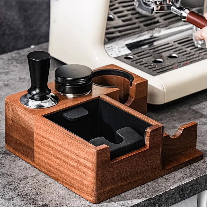 Multifunctional coffee powder press base Italian, coffee cloth powder 51/53/58 mm handle bracket powder press set