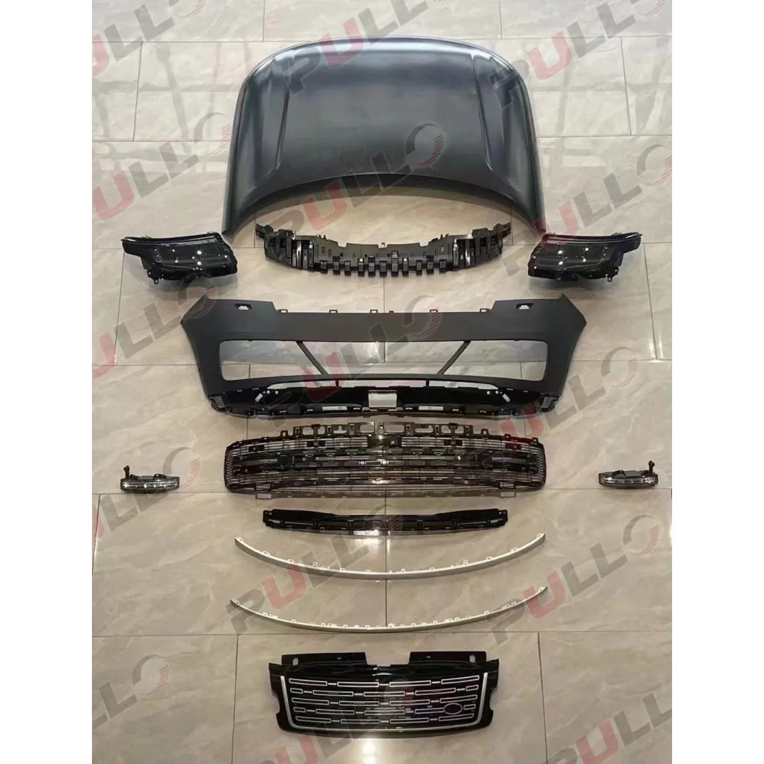 New High Quality Car BodyKit for . RANGE ROVER VOGUE 2013-2017 Update to 2023  Include  Front and Rear Bumper Assembly