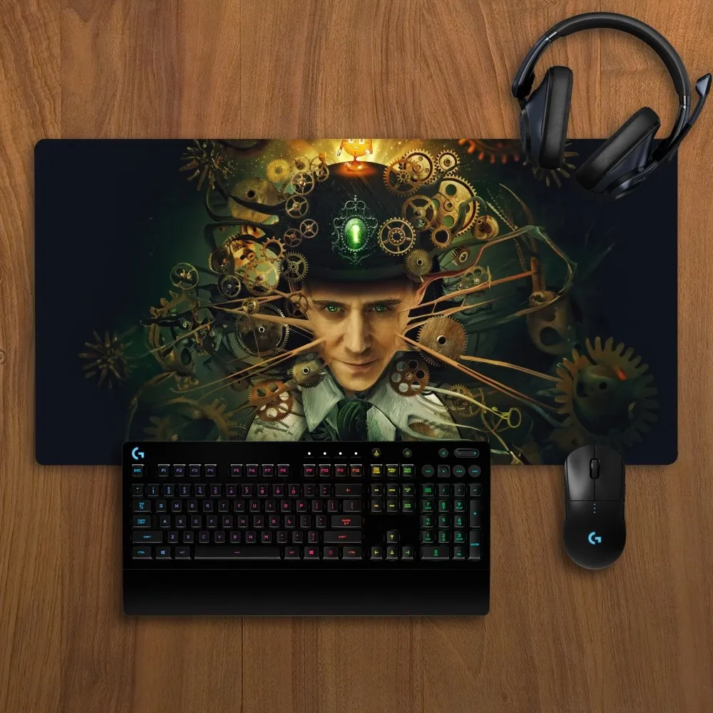 Imagem -03 - Mini-marvel Loki Série de tv Mousepad Lockedge Antiderrapante Grande Almofada de Escrita Escritório Estudante Jogos Espessado