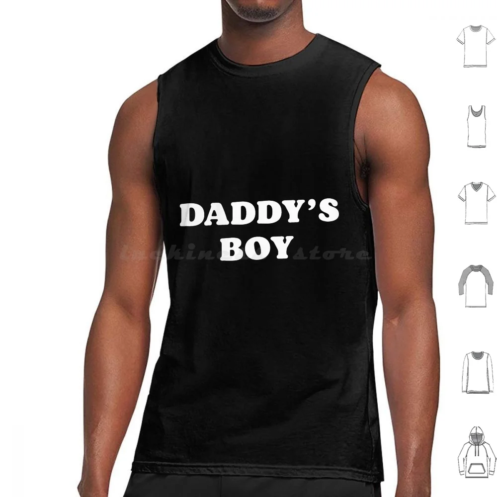 Mens Daddy's Boy Tank Tops Print Cotton Nsfw Man Art Bara Pride Sexy Erotic Ass Underwear Hot Illustration Queer