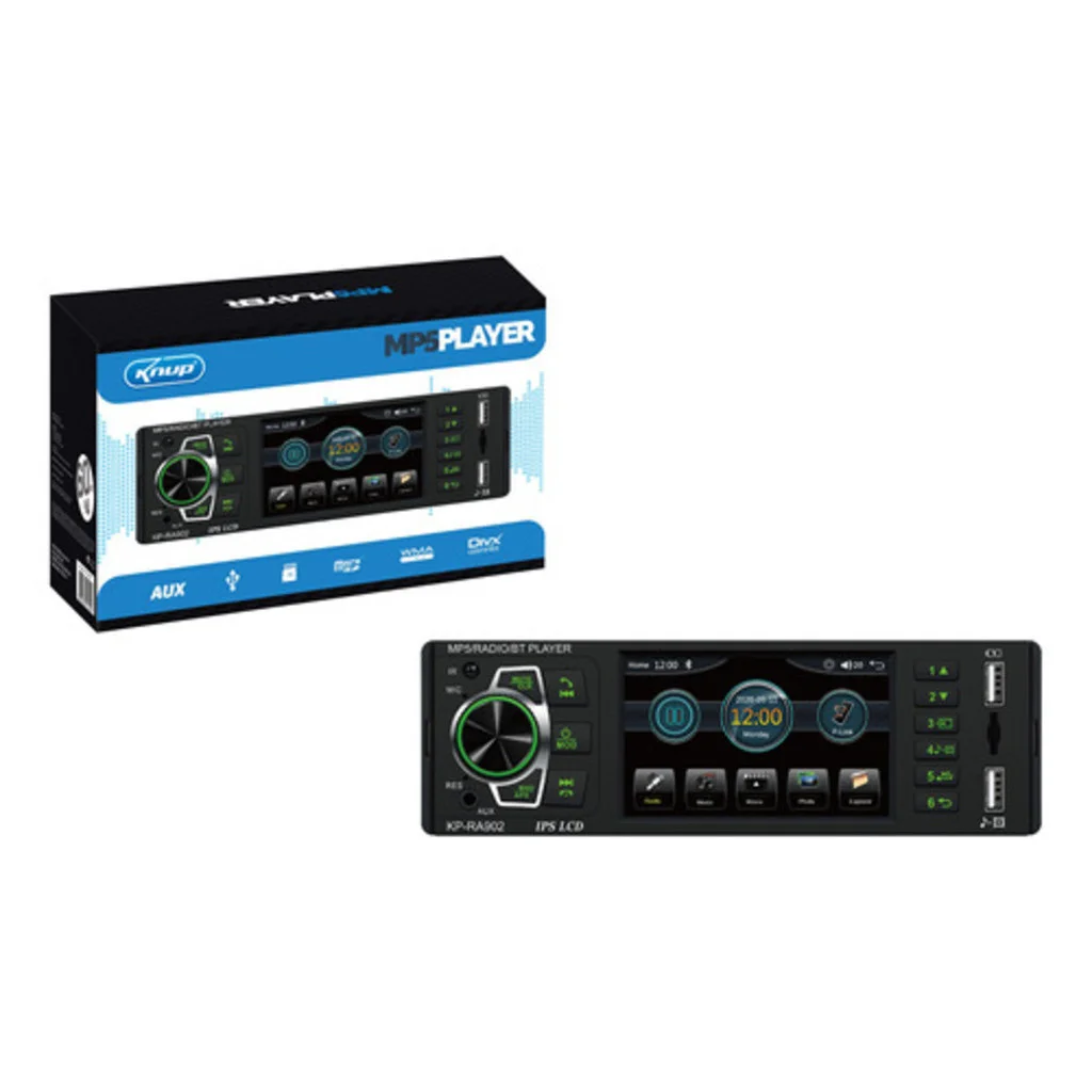 Radio Automotivo Com Display Interativo Lcd Mp5 Bt 60wx4