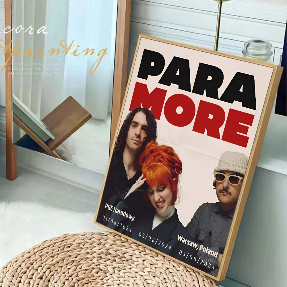 Singer Paramore 2023 Tour Music Album Classic Movie Posters Vintage Room Bar Cafe Decor Stickers Wall Painting