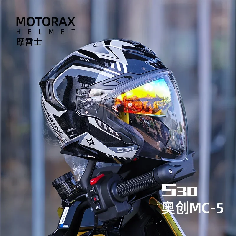 

MOTORAX S30 полушлем мужской мотоциклетный шлем женский летний мотоциклетный шлем с двойной линзой три четверти Casco De Moto