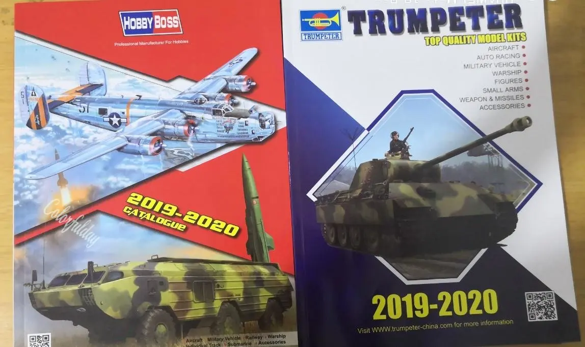 

HobbyBoss and Trumpeter 2019-2020, каталог, новейшие модели книг