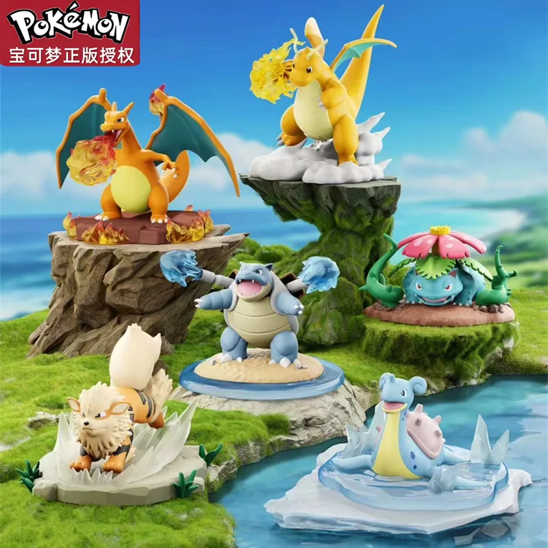 2024 New Original Pokemon Blind Box, Decisive Battle Series Anime Figure, 10cm Doll Desktop Decoration, Collectible Figurines