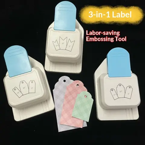 1Pc Punch Tag Top Straight 1.5 2 or 2.5 Inch Gift Tag Paper Punches for Scrapbooking Craft DIY Puncher Perfurador Paper Punches
