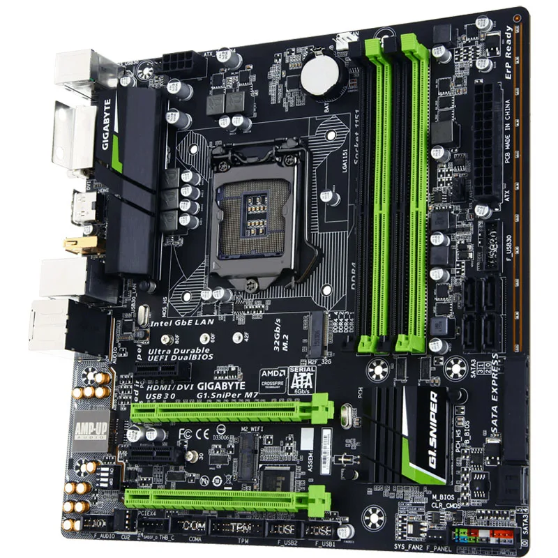 Gigabyte G1.Sniper M7 LGA1151 DDR4 M-ATX Motherboard Tested