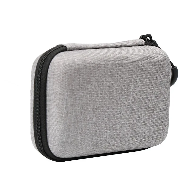 Mini Earphone Storage Bag Hard Shell Data Cable Organizer Bag Small Tech Gadgets Portable Case Cable Charger U Disk Zipper Pouch